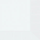 Frosty White 2-ply Beverage Napkins, 40ct